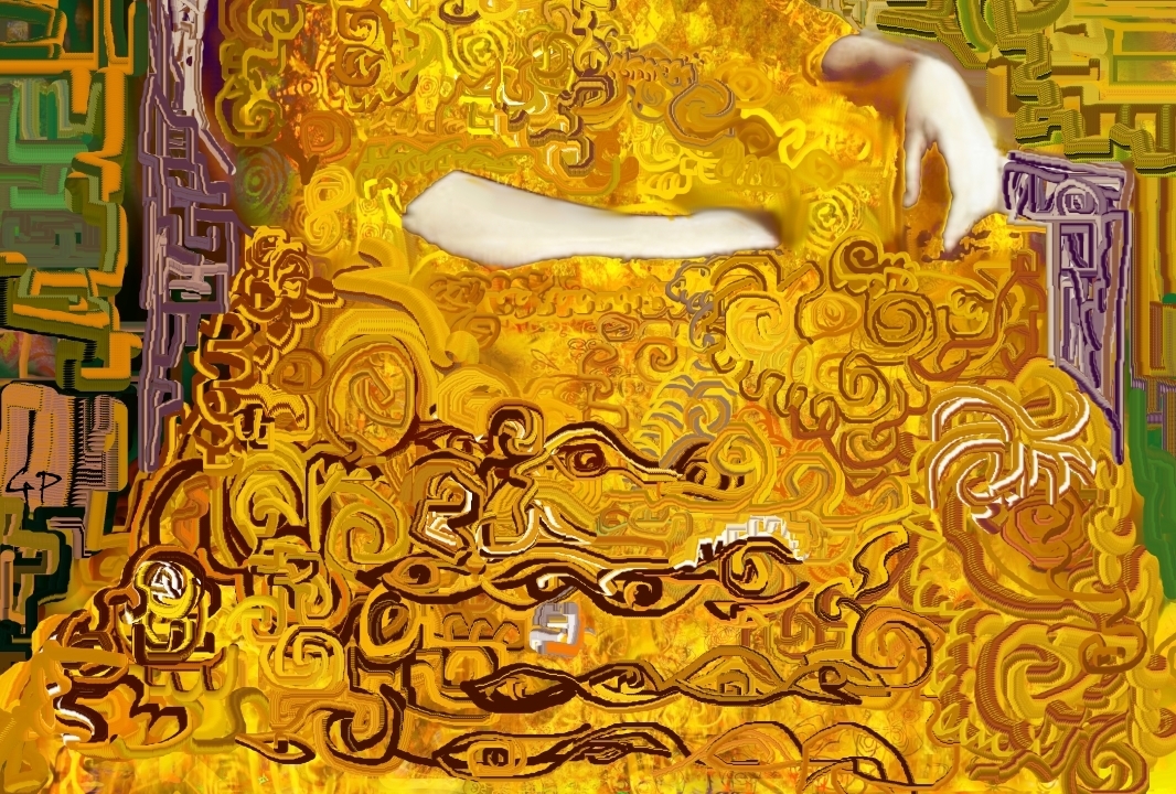 Digitale Anmerkung zur Gold-Adele von Gustav Klimt