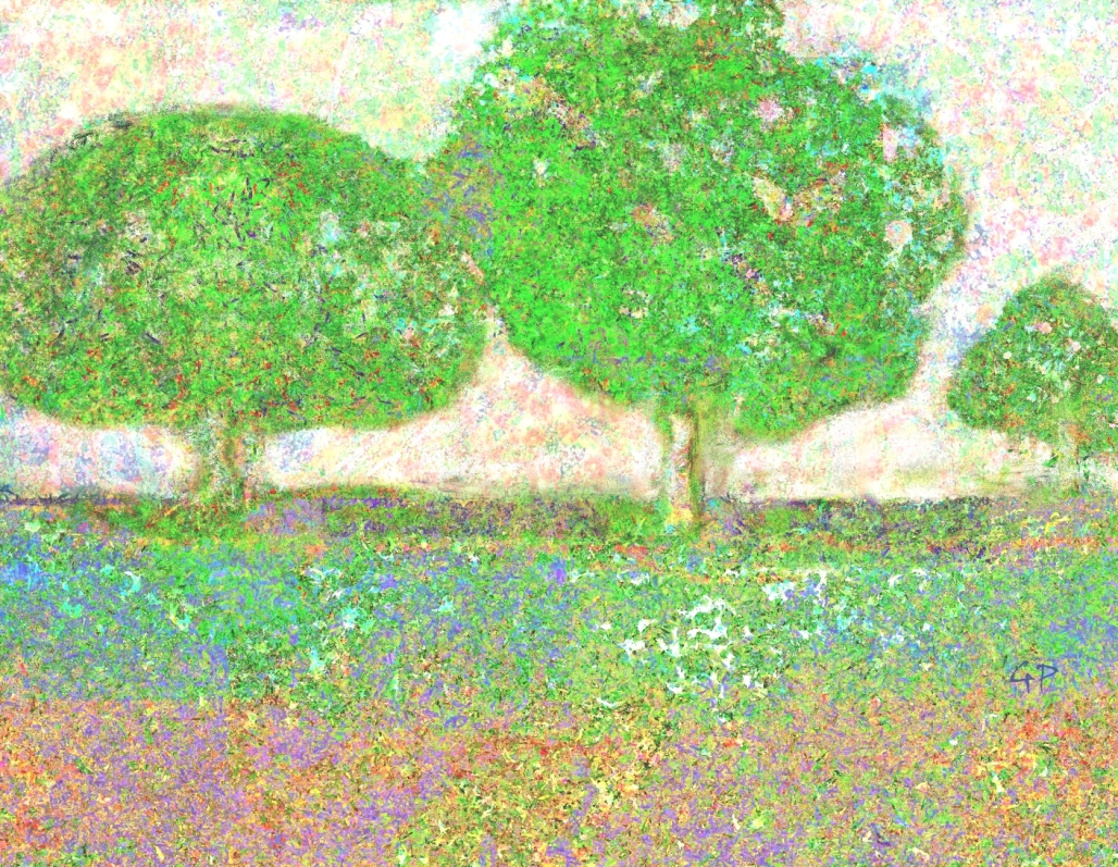 Klimt-Paraphrase einer Landschaft