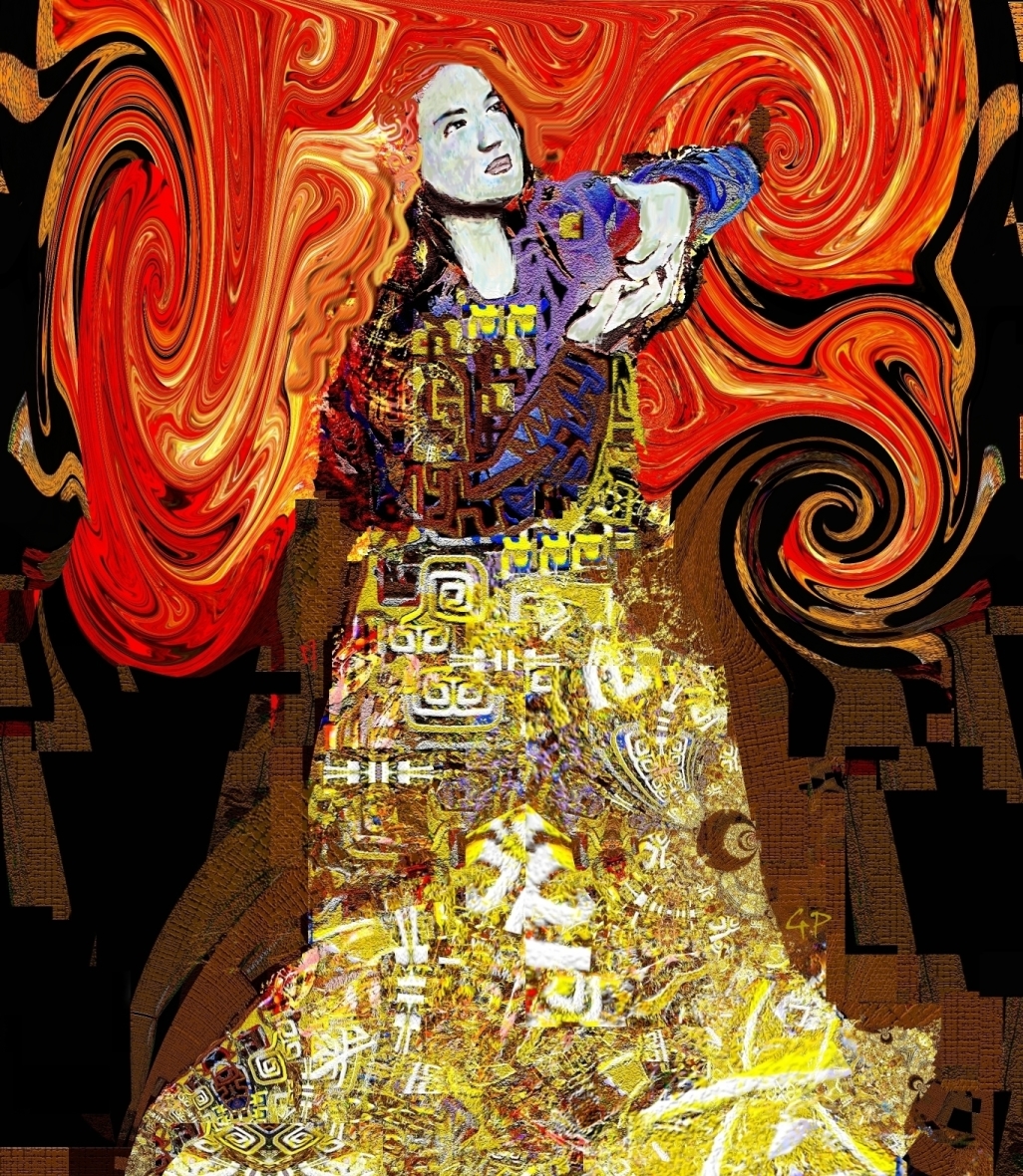 Red Hair, Hommage an Gustav Klimt