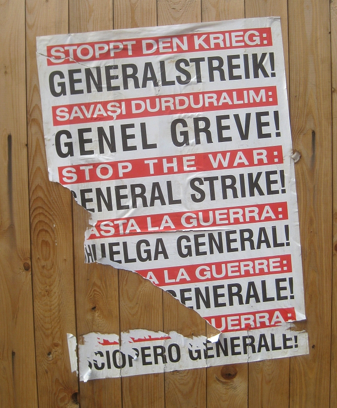 Generalstreik La Guerre 