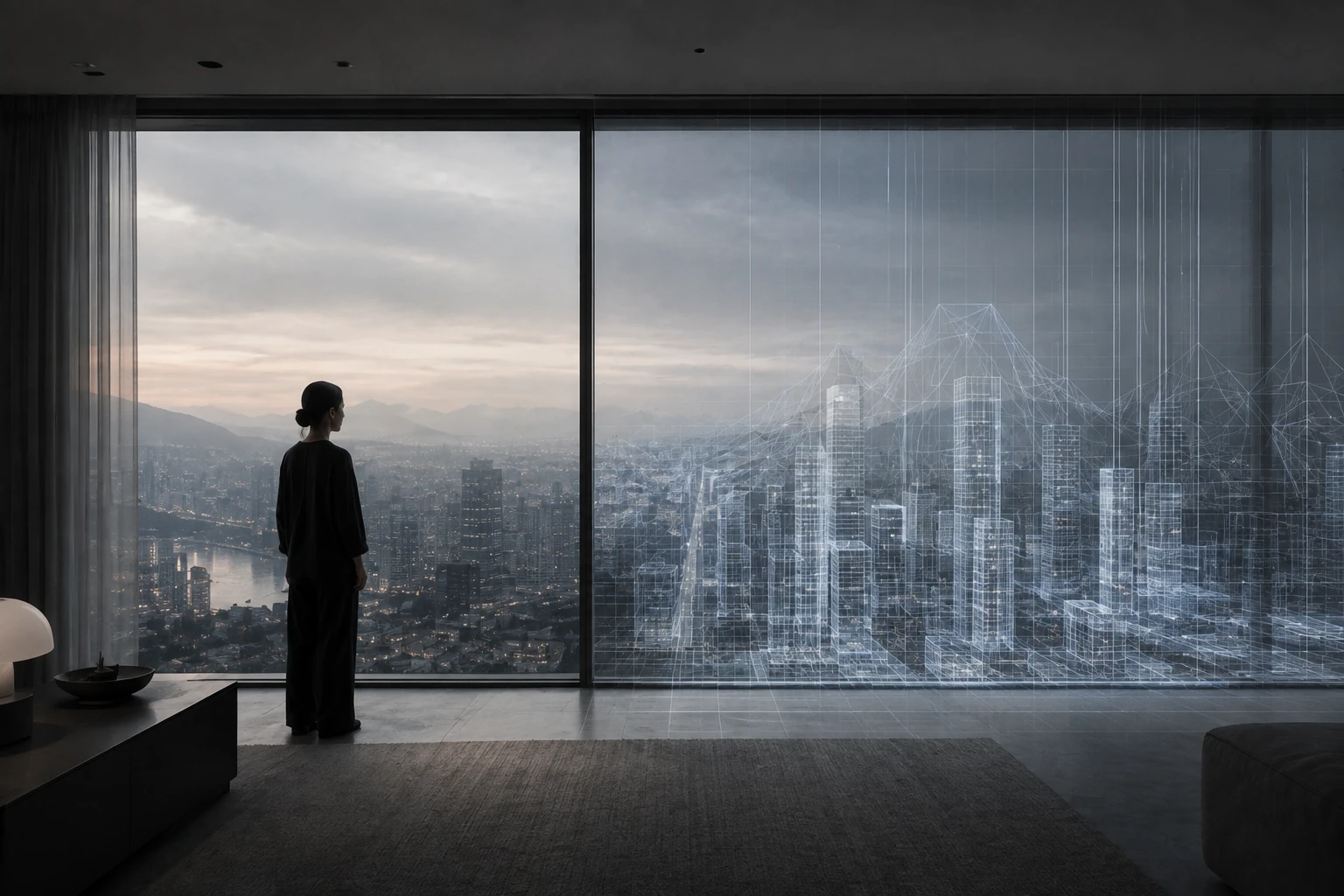 Stadtlandschaft zwischen gebauter Wirklichkeit und virtuellem Architekturmodell